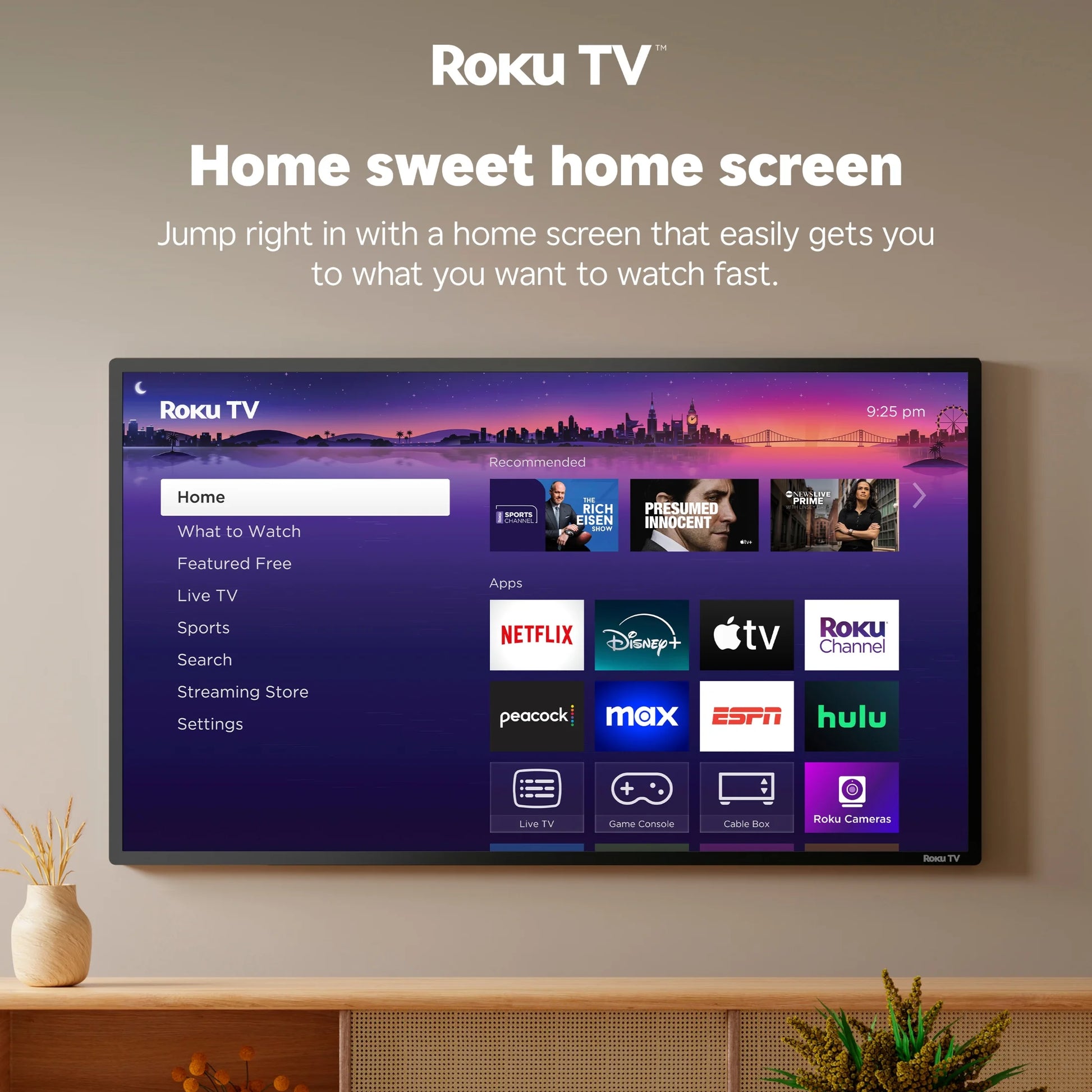 50" Class 4K UHD LED Roku Smart TV HDR 50R6E