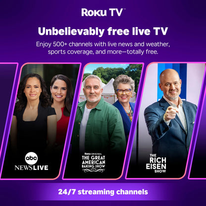 50" Class 4K UHD LED Roku Smart TV HDR 50R6E